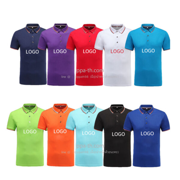 เสื้อโปโล#เสื้อ POLO#เสื้อโปโลสีดำ#เสื้อ POLO สีขาว#เสื้อ POLOสีฟ้า#เสื้อโปโลสีส้ม#เสื้อโปโลสีม่วง#เสื้อโปโลสีเขียว